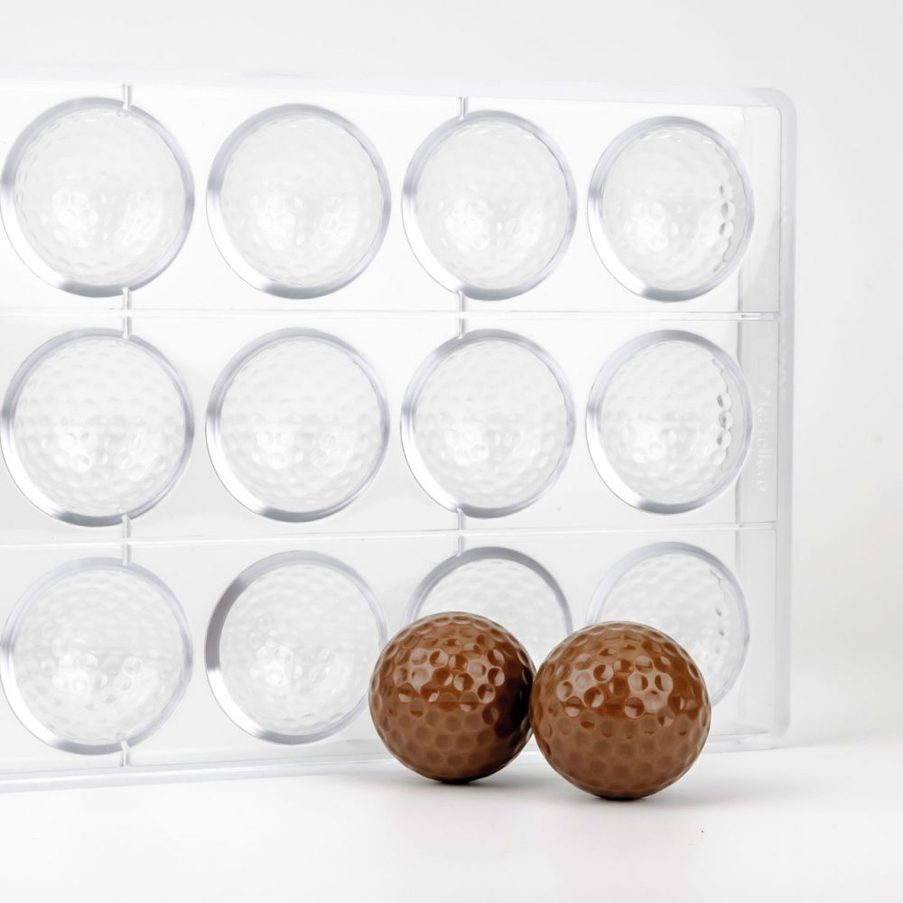 Matrita Policarbonat 15 Praline Minge Golf, Ø 4.2 x H 2.1 cm, 9.5 gr [2]