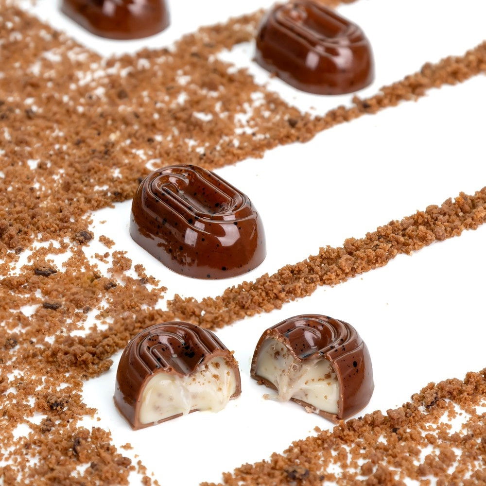 Matrita Policarbonat 20 Praline Biscuit, 3.8 x 2.55 x H 1.35 cm, 10.5 gr [4]