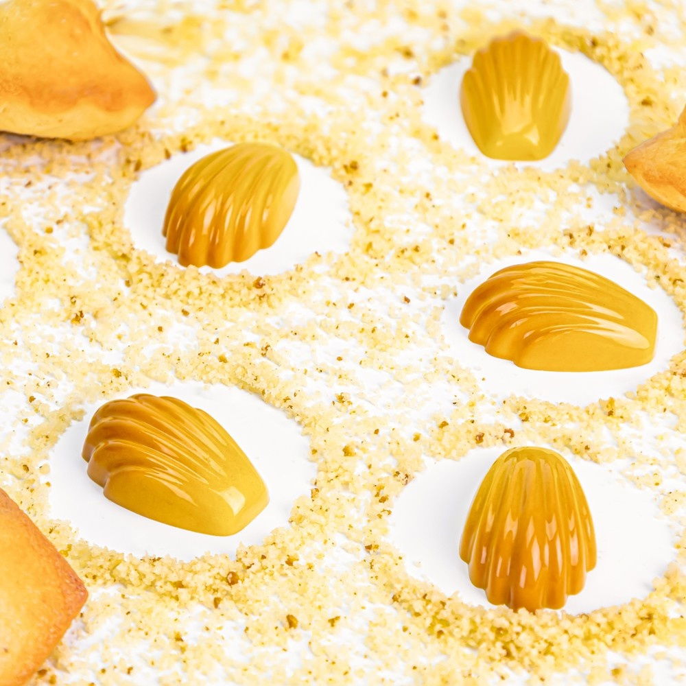 Matrita Policarbonat 20 Praline Madeleine, 4.3 x 2.7 x H 1.45 cm, 9.8 gr [4]