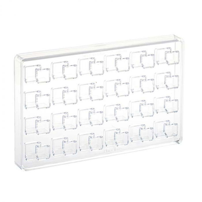 Matrita Policarbonat 24 Praline Double Cubes, 3.6 x 2.5 x H 1.6 cm [2]