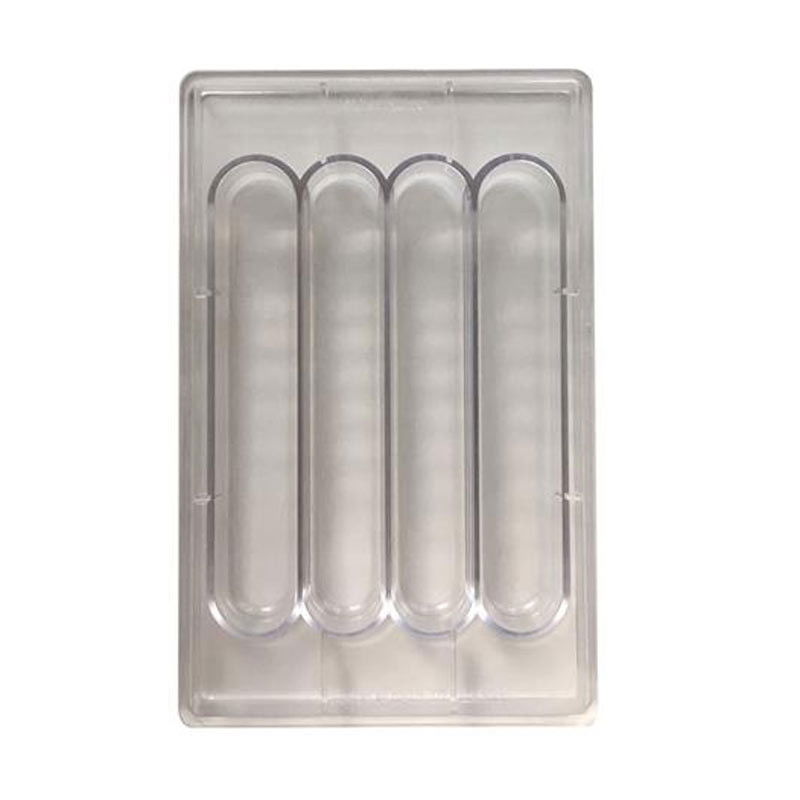 Matrita Policarbonat 4 Batoane Ciocolata Curvy, 17.5 x 27.5 x H 2.65 cm, 150 gr [2]