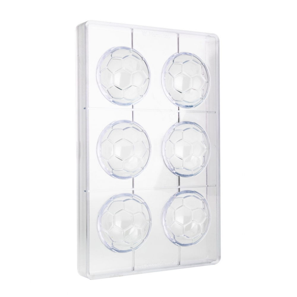 Matrita Policarbonat 6 Praline Minge Fotbal, Ø 6 x H 3 cm, 22 gr [2]