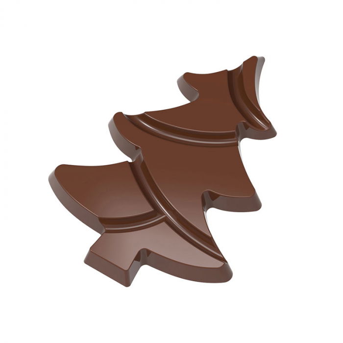 Matrita Policarbonat Brad Craciun 4 Forme Ciocolata 9.7 x 7.25 x H 1 cm, 36.5 gr [3]