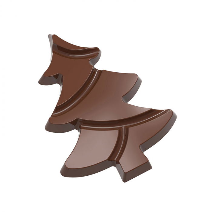 Matrita Policarbonat Brad Craciun 4 Forme Ciocolata 9.7 x 7.25 x H 1 cm, 36.5 gr [2]