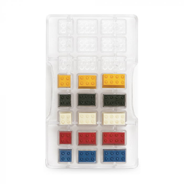 Matrita Policarbonat Ciocolata, Lego Ø 18-33 cm, 24 Cavitati, 20x12xH2 cm [1]