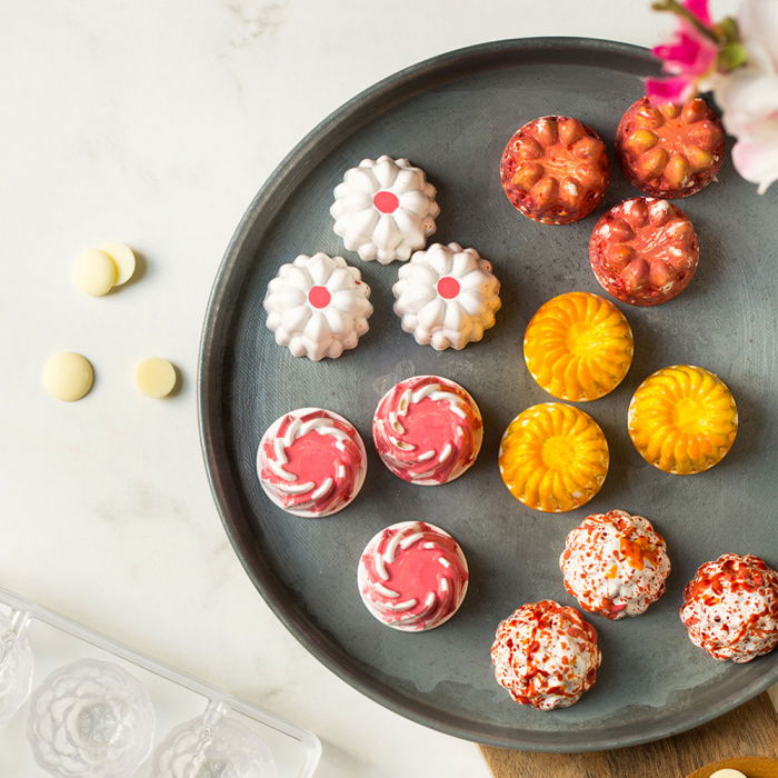 Matrita Policarbonat Ciocolata Vara Ø 3 x H 2 cm, 15 Cavitati, 20x12xH2cm [2]