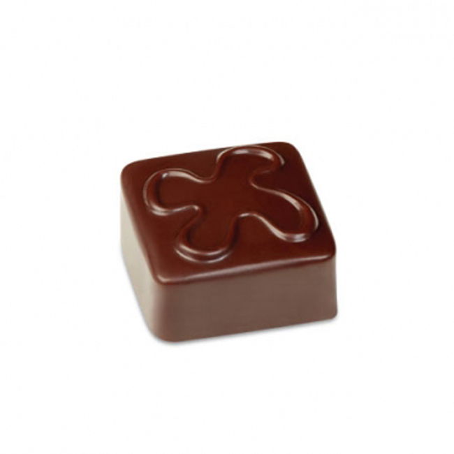 Matrita Policarbonat Gama Artisanal 21 Praline Ciocolata Patrate, 2.6 x 2.6 x H 1.3 cm, 10 g [1]