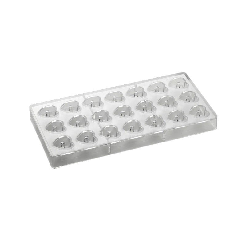 Matrita Policarbonat Gama Iconic 21 Praline Inimioare, 2.9 x 3 x H 1.6 cm, 10 gr [3]