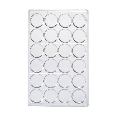 Matrita Policarbonat Gama Modern 24 Praline Ciocolata, Ø 3.5 x H 0,8 cm, 8 g [2]