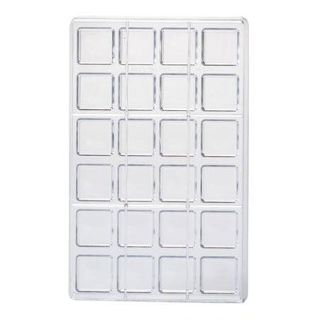 Matrita Policarbonat Gama Modern 24 Praline Ciocolata, 3 x 3 x H 0,8 cm, 8 g [2]