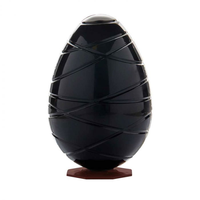 Matrita Policarbonat Oua Ciocolata Model Bond 210 g, 2 cavitati, Ø 10.1 x H 15 cm [1]