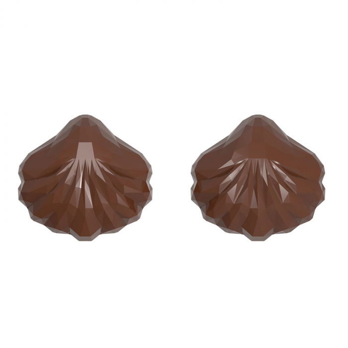 Matrita Policarbonat Scoica Diamant 2 Forme Ciocolata 11.6 x 10.95 x H 3 cm, 210 gr [3]