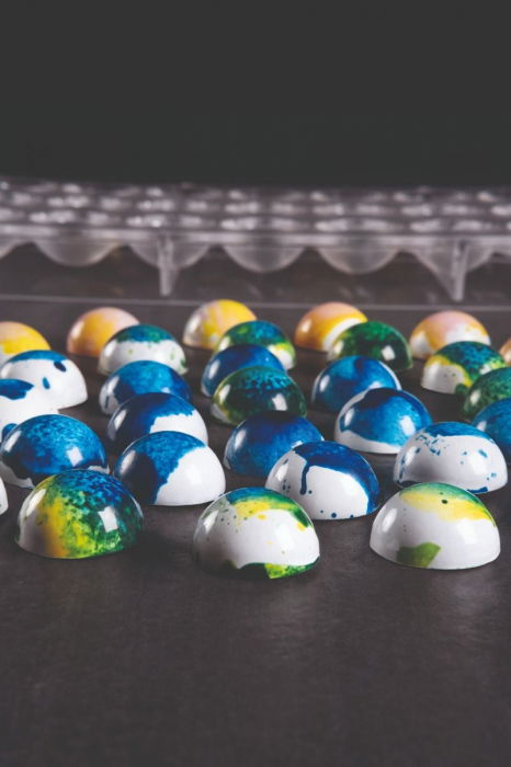 Matrita Policarbonat Semisefere Ø 2.5 cm - 28 Praline Ciocolata [1]