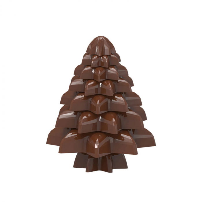 Matrita Policarbonat Stelute / Brad Craciun Ciocolata 7 Dimensiuni, 151 gr [2]