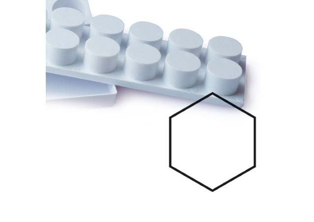 Mignon Hexagonal Ø 4.5 x H 2.5 cm - Extractor Plastic [1]