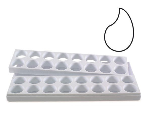 Mignon Lacrima 5.5 x 3.5 x H 2.5 cm - Set 2 Matrite Formare 32 Produse, Tava 40 x 20 cm [1]