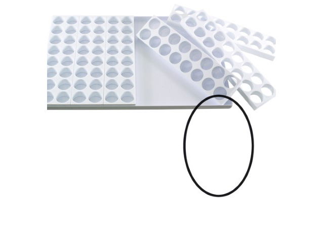 Mignon Oval 4.2 x 3 x H 2.5 cm - Set 6 Matrite Formare 96 Produse, Tava 60 x 40 cm [1]