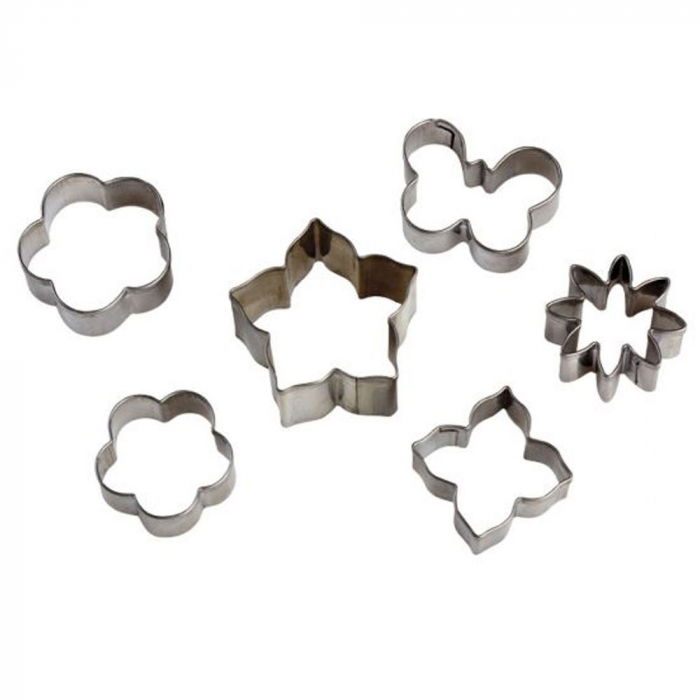 Flori, Fluturi - MiniDecupatoare Inox Ø 2.2 - 3.5 cm, Set 6 Buc [1]