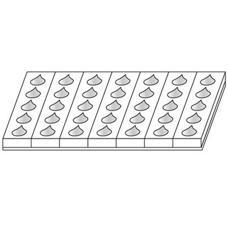 Monoportii Picatura 9 x 6 x H 4 cm - Set 7 Matrite Formare 35 Produse, Tava 60 x 40 cm [1]