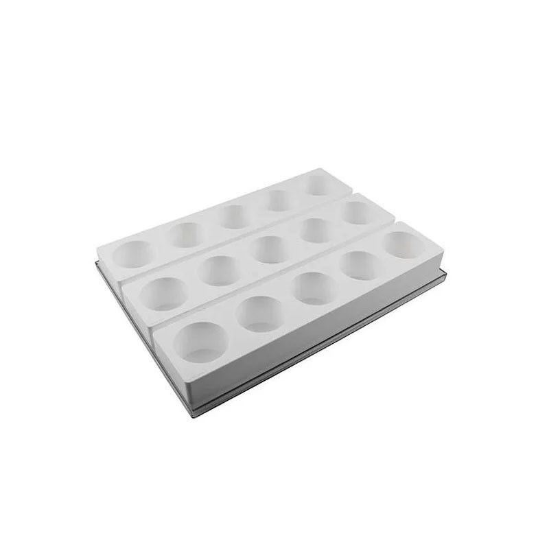 Monoportii Rotunde Ø 6 x H 4.5 cm - Set 3 Matrite Silicon Formare 15 Produse [1]