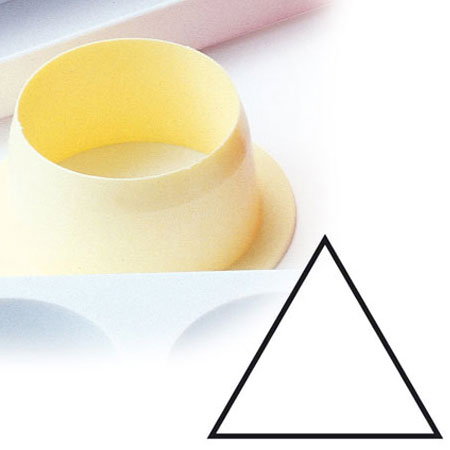 Monoportii Triunghiulare Ø 6.5 x H 4 cm - Decupator Plastic Baze si Insertii [1]