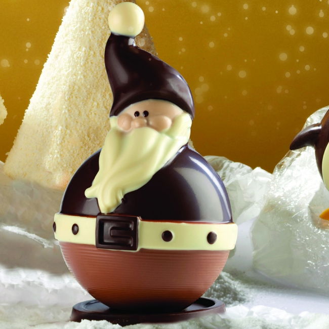 Mos Craciun 3D Ø11xh17 cm - Kit Matrite Plastic 2 Subiecte [1]