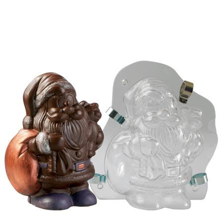 Mos Craciun 3D - Matrita Plastic Rigid fixare Cleme [1]