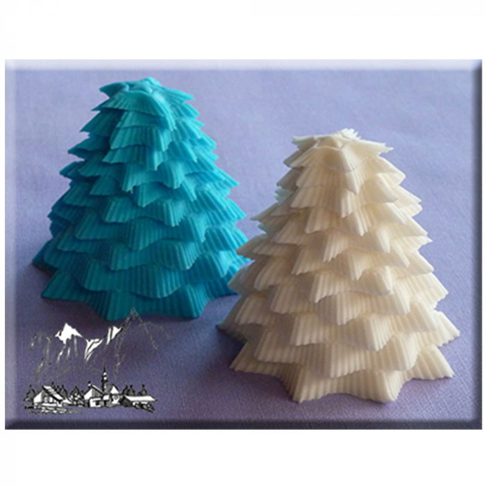 Mulaj Silicon Craciun - Bradut 3D, Ø 5.2 x H 5 cm [1]