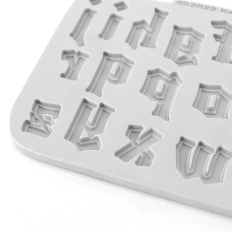 Mulaj Silicon Alfabet Stil Gotic, h 2.2 cm [6]