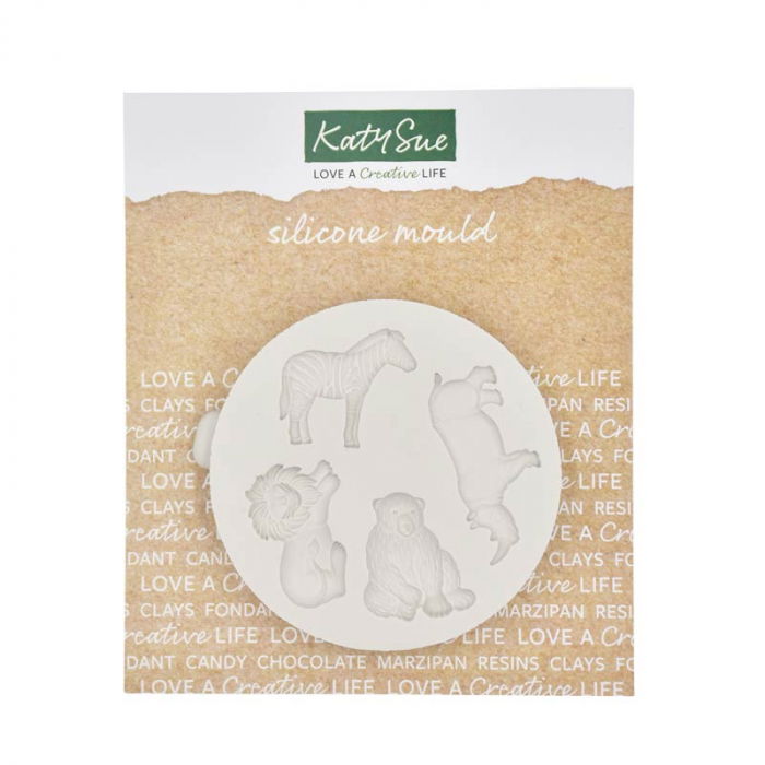 Mulaj Silicon Animale Salbatice, Ø 3 - 4 cm, 4 Subiecte [2]