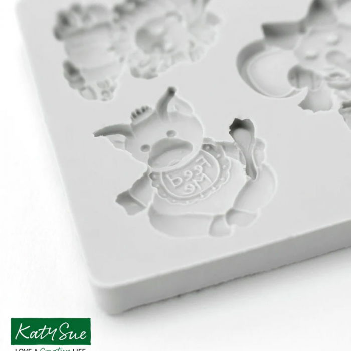 Mulaj Silicon Baby Animals, 2.1 - 3.9 x 2.9 - 3 cm, 5 Decoruri [1]