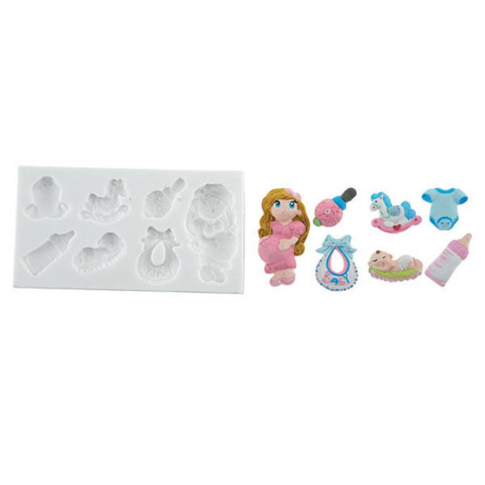 Mulaj Silicon Bebelus, 7 Subiecte (SLK1014) [1]