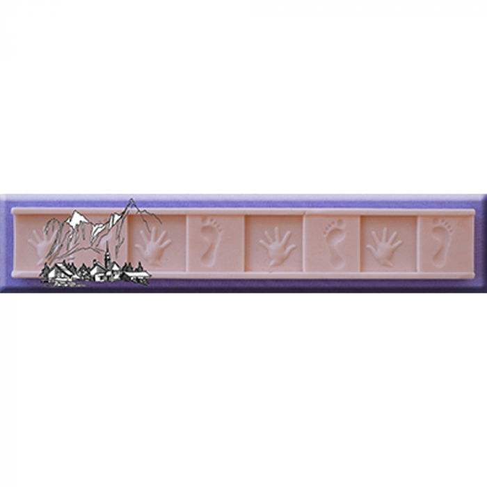 Mulaj Silicon Bordura Palme si Talpi, 19x2.8 cm [1]