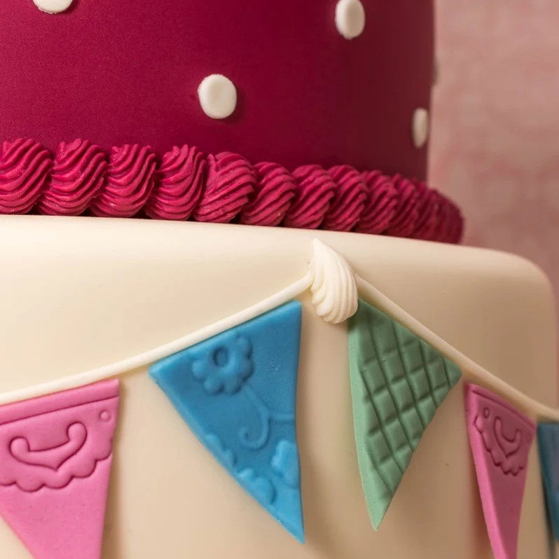 Mulaj Silicon Bordura Snururi Rasucite Striate, 3 Subiecte L 19.8 cm [3]