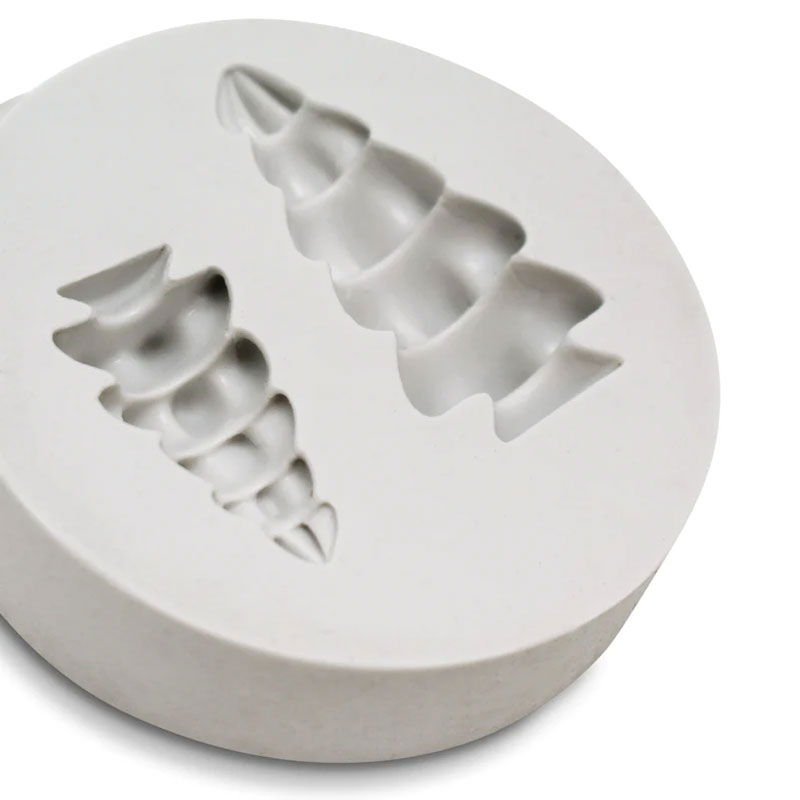 Mulaj Silicon Brad Craciun 3D, 3 - 4 x 1.5 - 2 cm, 2 Decoruri [3]