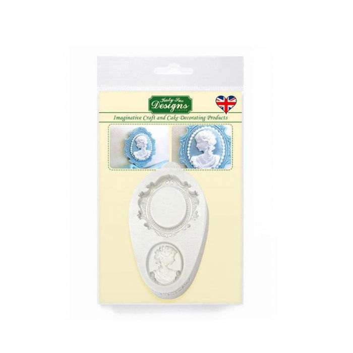 Mulaj Silicon Cameo Oval 2 subiecte, 3.5 x 2.5 x 0.6 cm [1]