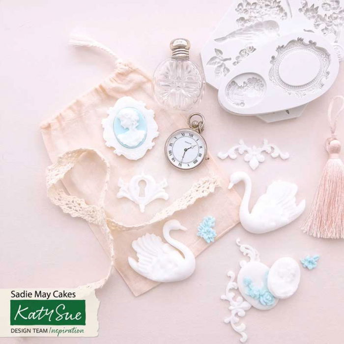 Mulaj Silicon Cameo Oval 2 subiecte, 3.5 x 2.5 x 0.6 cm [2]