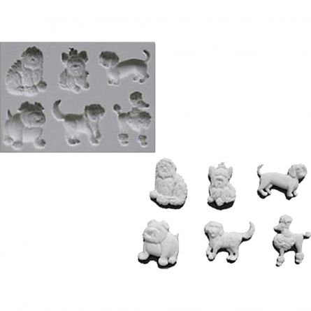 Mulaj Silicon Catelusi, 1.5 - 2.5 x 1.5 - 3 cm, 6 Decoruri [1]