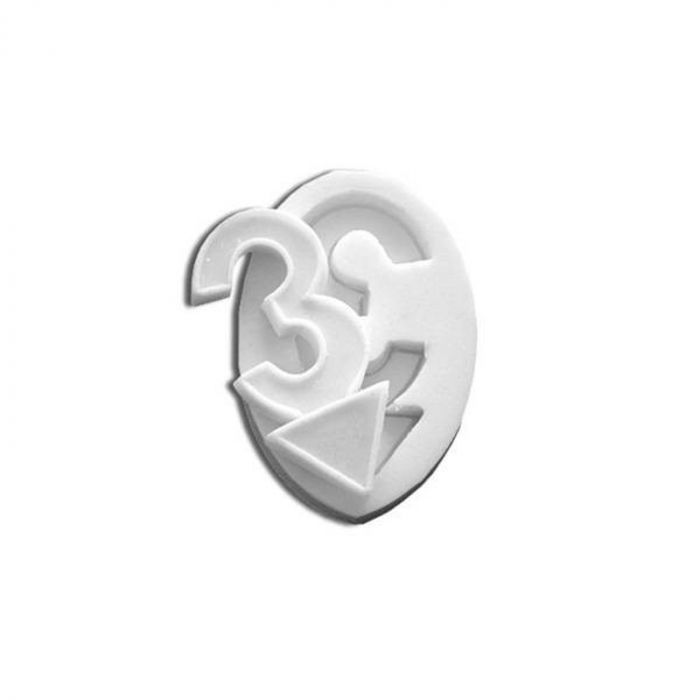 Mulaj Silicon Cifra 3, 5.5 x 2.5 cm (SLK 003) [1]