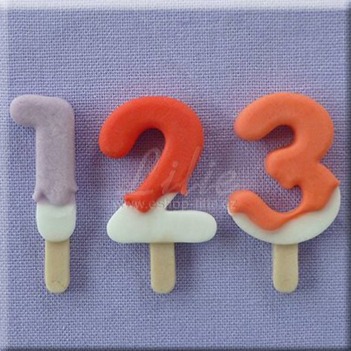 Mulaj Silicon Cifre Stil LollyPops H 2.9 cm [1]