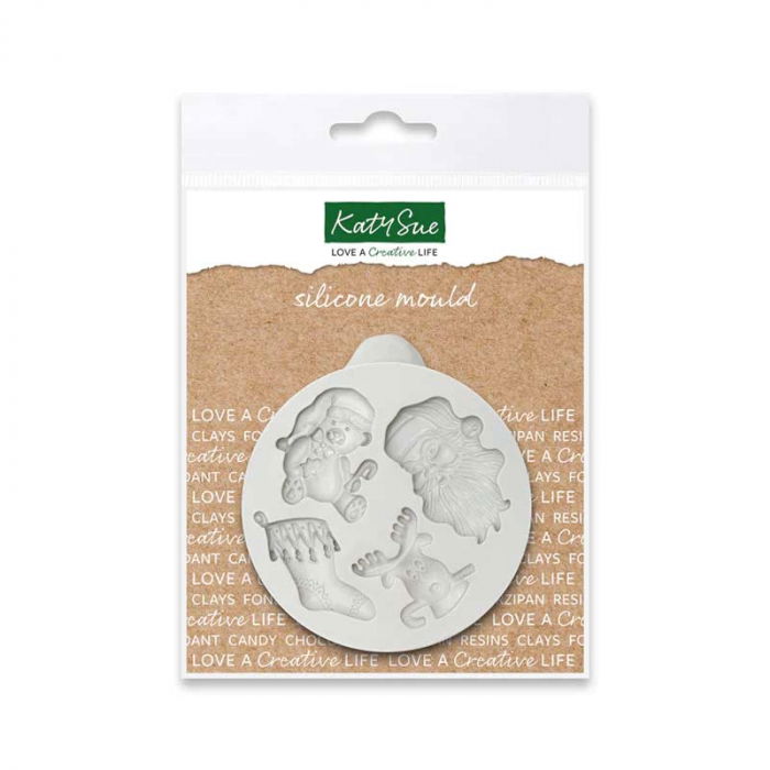 Mulaj Silicon Craciun, 2.5 - 4 x 2 - 3 cm, 4 Decoruri [1]