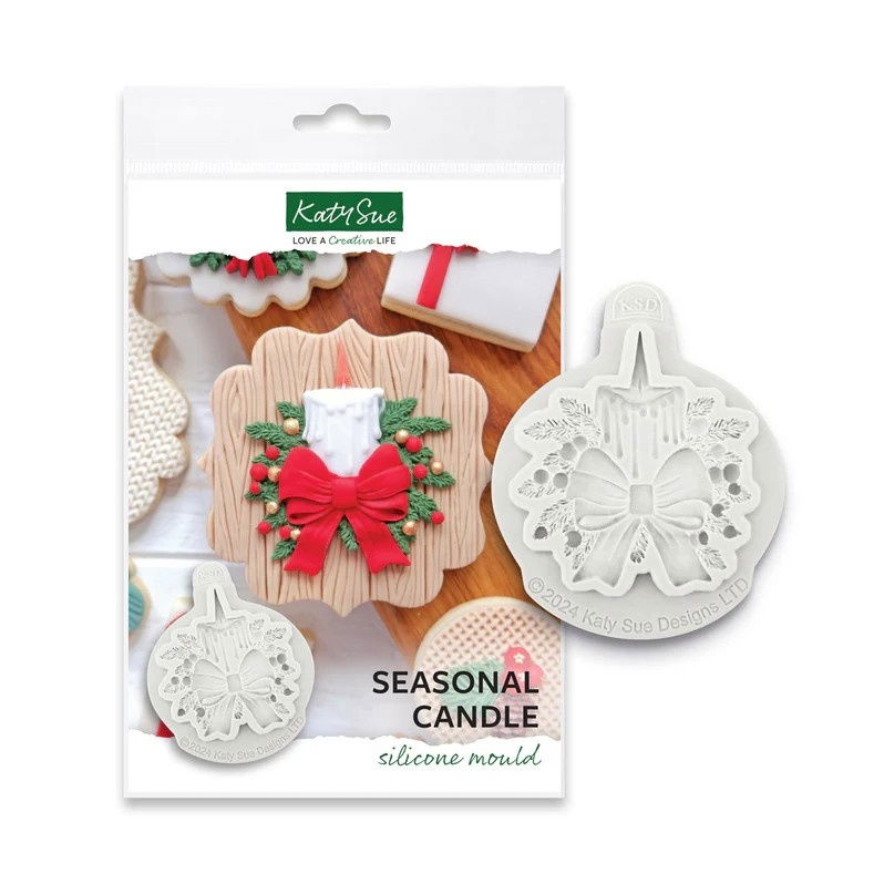 Mulaj Silicon Craciun - Lumanare cu Fundita, Ø 6.5 cm [1]