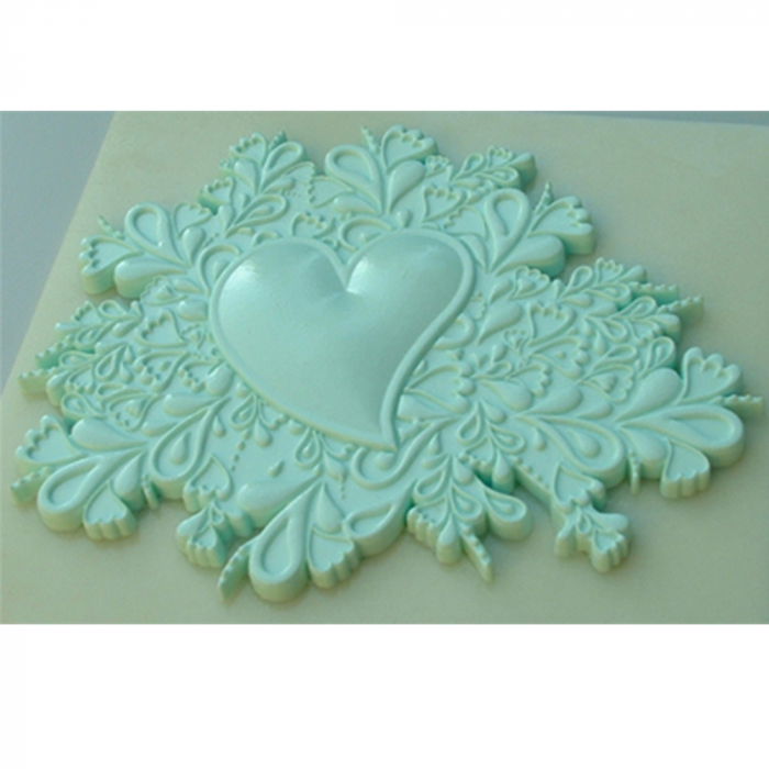 Mulaj Silicon Decor cu Inimioara 13.5 x 11.6 cm [2]