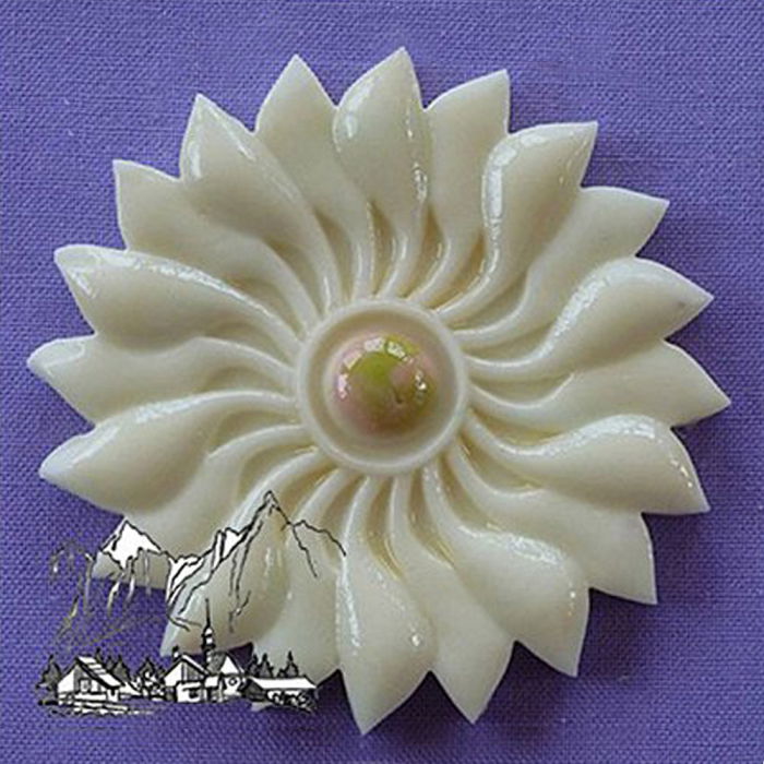 Mulaj Silicon Decor Floare / Top Cupcakes Ø 6 cm [1]