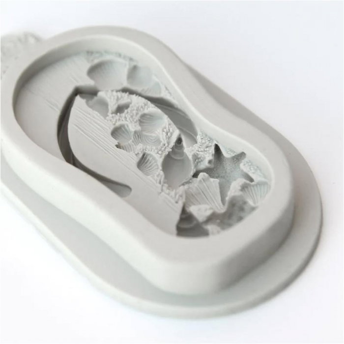 Mulaj Silicon Decor Marin - Slap Plaja, 1 Subiect 7.8 x 4 cm [3]