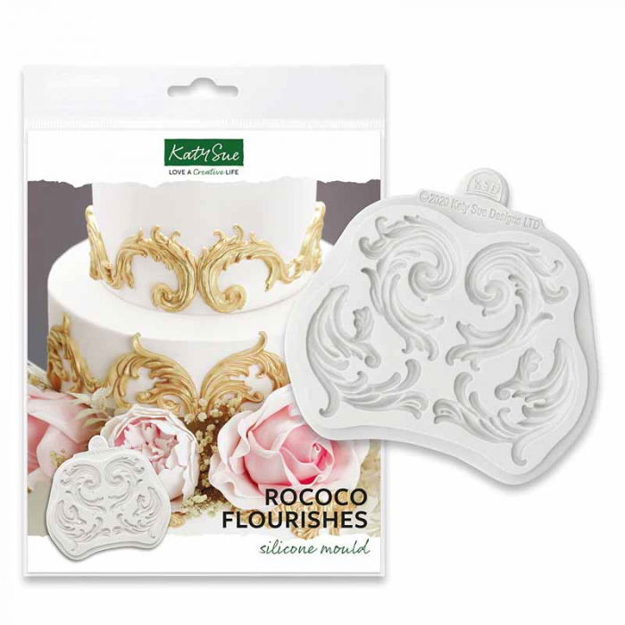 Mulaj Silicon Decor Rococo 4 Subiecte Ø 5.5 - 4.3 cm [1]