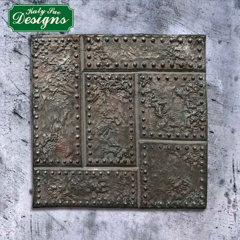 Mulaj Silicon Decor Textura Placa Metal Nituita 10 x 10 cm [3]