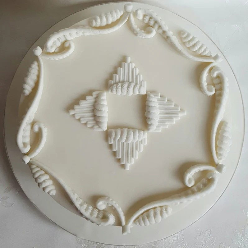 Mulaj Silicon Decor V Striat, 2 Subiecte Ø 4 si 5.2 cm [4]