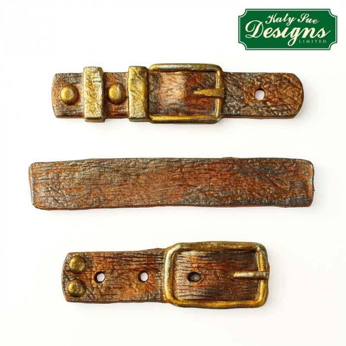 Mulaj Silicon Decor Vintage - Curele, 3 Subiecte L 6 - 8 cm [3]