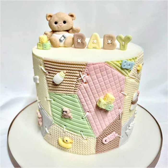 Mulaj Silicon Decoruri Bebe cu Ursulet, 3 Subiecte  [3]